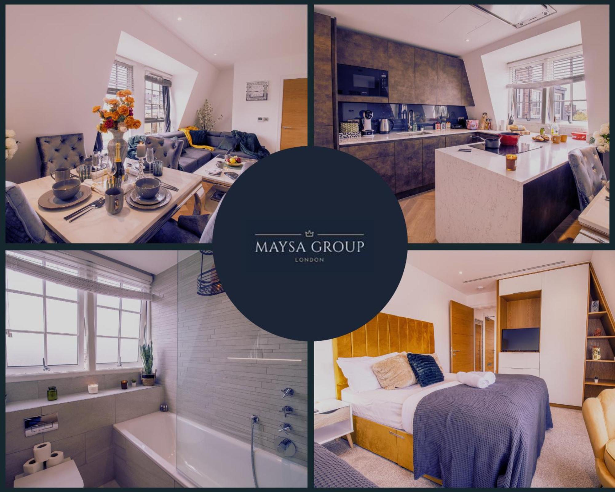 Luxurious 1-Bedroom Penthouse In Marble Arch 71 Londra Esterno foto
